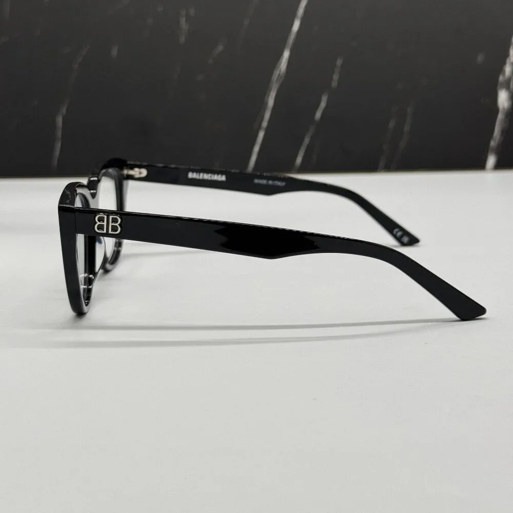 NEW BALENCIAGA BB0131O 001 CAT EYE BLACK WOMEN EYEGLASSES BALENCIAGA